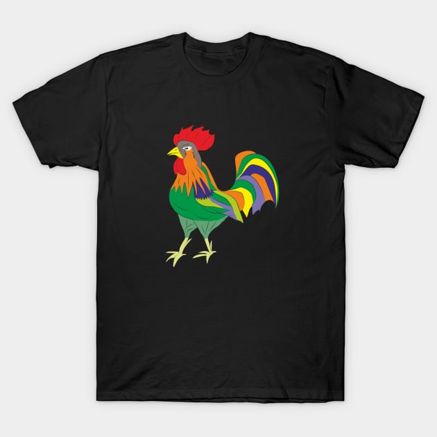 Rooster T-Shirt by Alekvik